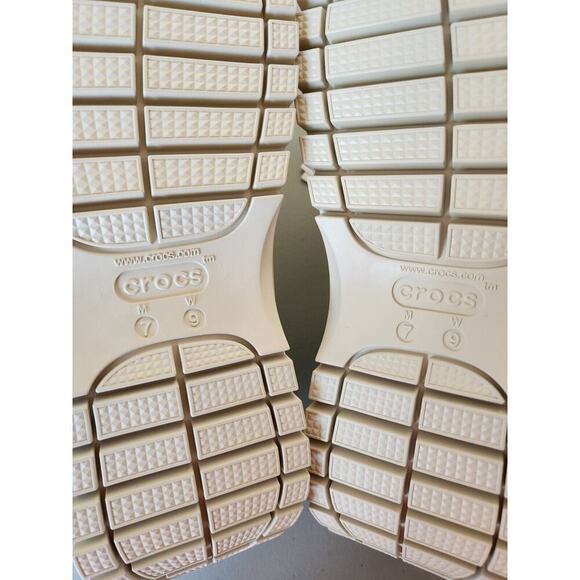 New Crocs Mega Crush Sandal Size M7/W9 Ivory Heavy Weight - Picture 11 of 11
